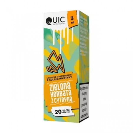 Liquid Quic Salt 3ml o mocy 20 mg soli nikotynowej w smaku Zielona Herbata z Cytryną