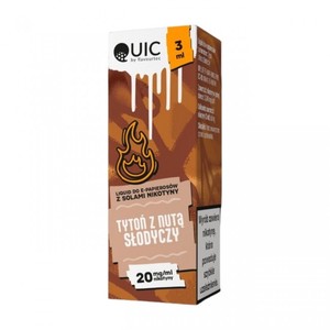 Liquid Quic Salt 3ml o mocy 20 mg soli nikotynowej w smaku Tytoń z Nutą Słodyczy