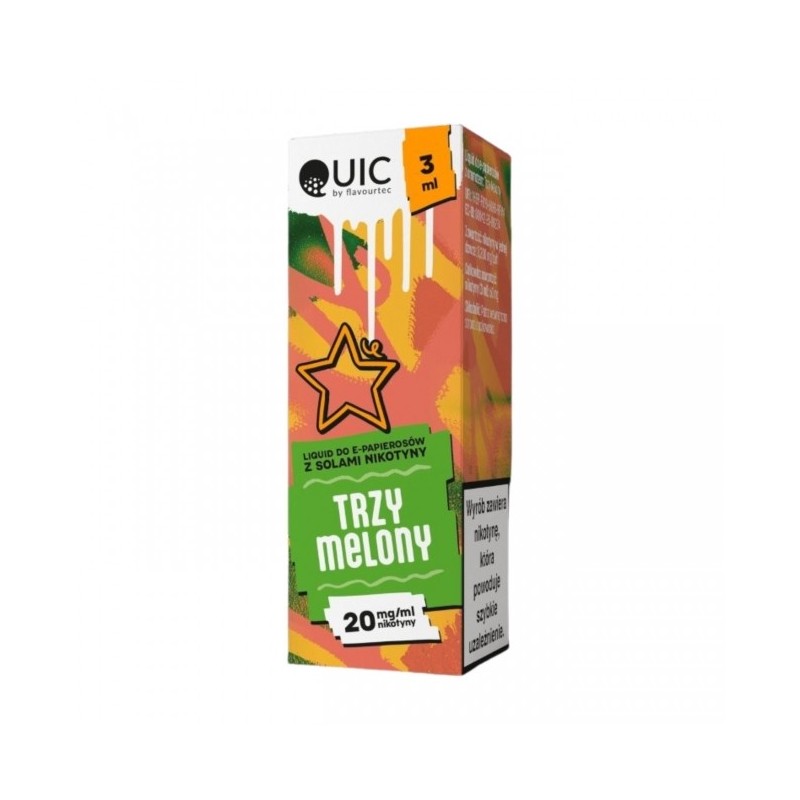 Liquid Quic Salt 3ml o mocy 20 mg soli nikotynowej w smaku Trzy Melony