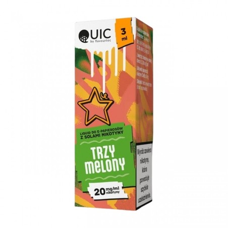Liquid Quic Salt 3ml o mocy 20 mg soli nikotynowej w smaku Trzy Melony