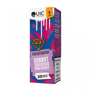 Liquid Quic Salt 3ml o mocy 20 mg soli nikotynowej w smaku Sorbet Jagodowo Malinowy