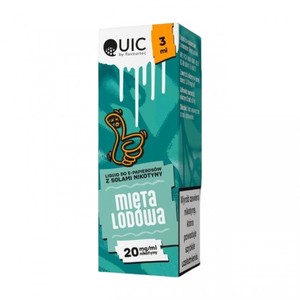 Liquid Quic Salt 3ml o mocy 20 mg soli nikotynowej w smaku Mięta Lodowa