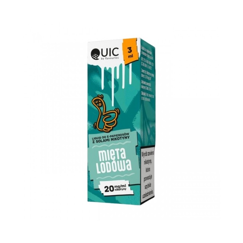 Liquid Quic Salt 3ml o mocy 20 mg soli nikotynowej w smaku Mięta Lodowa