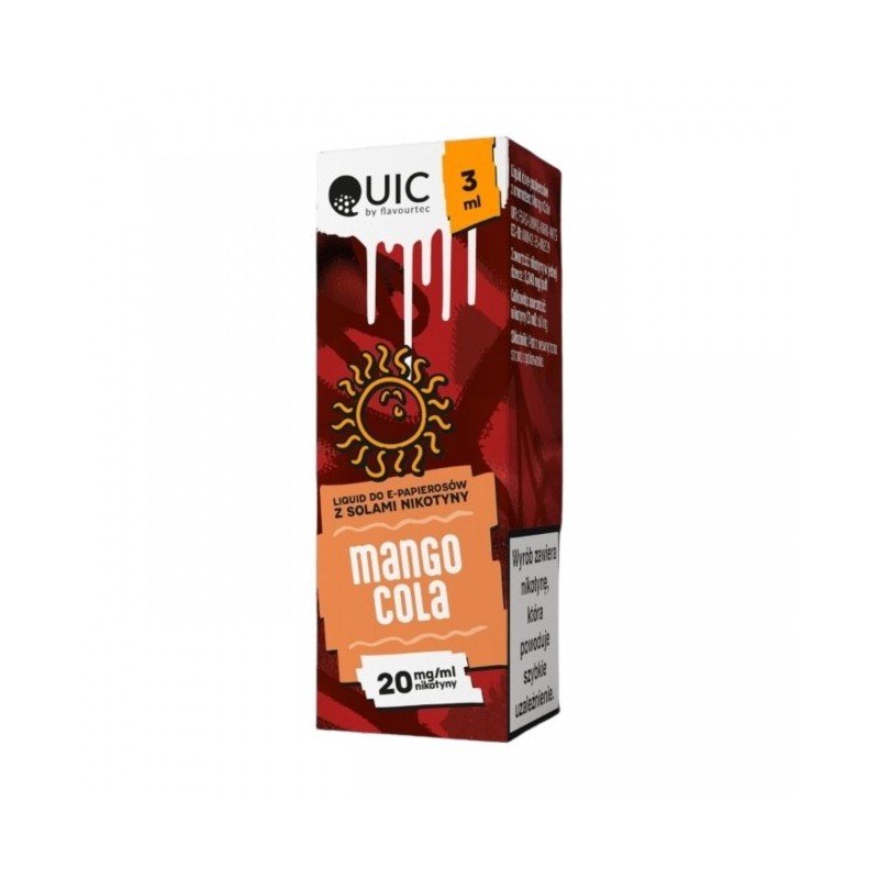 Liquid Quic Salt 3ml o mocy 20 mg soli nikotynowej w smaku Mango Cola