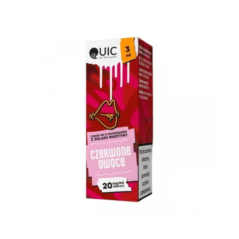 Liquid Quic Salt 3ml o mocy 20 mg soli nikotynowej w smaku Czerwone Owoce