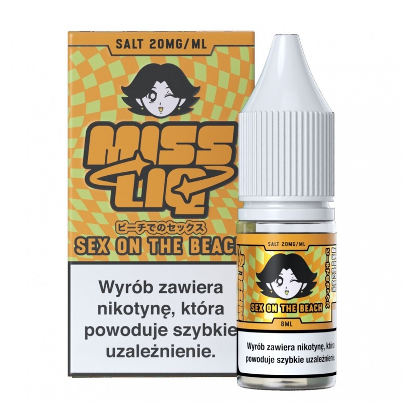 Liquid Miss Liq Salt 8ml o mocy 20 mg soli nikotynowej w smaku Sex on the beach