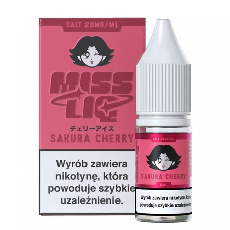 Liquid Miss Liq Salt 8ml o mocy 20 mg soli nikotynowej w smaku Sakura Cherry