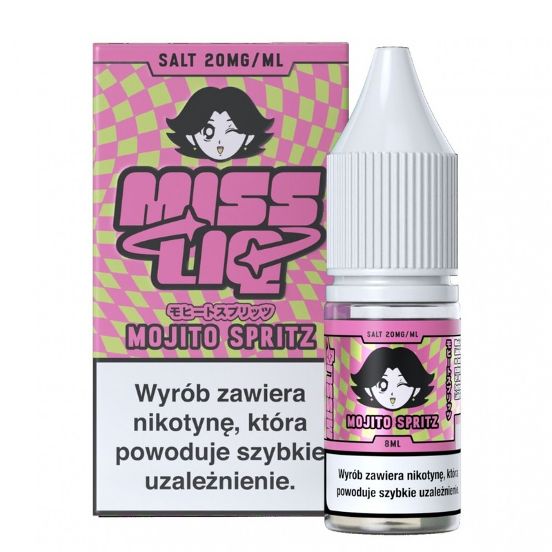 Liquid Miss Liq Salt 8ml o mocy 20 mg soli nikotynowej w smaku Mojito Spritz