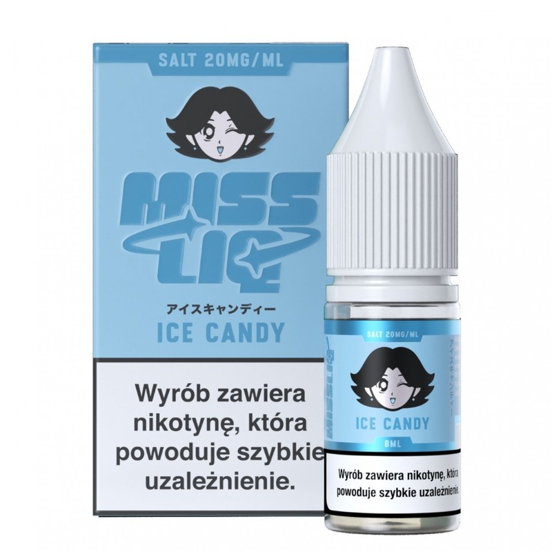 Liquid Miss Liq Salt 8ml o mocy 20 mg soli nikotynowej w smaku Ice Candy