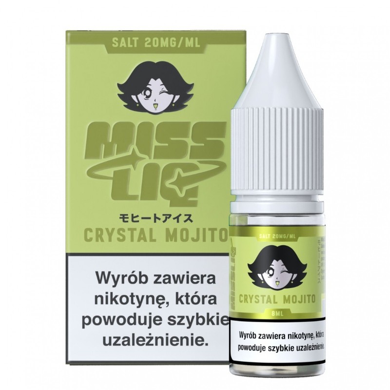 Liquid Miss Liq Salt 8ml o mocy 20 mg soli nikotynowej w smaku Crystal Mojito