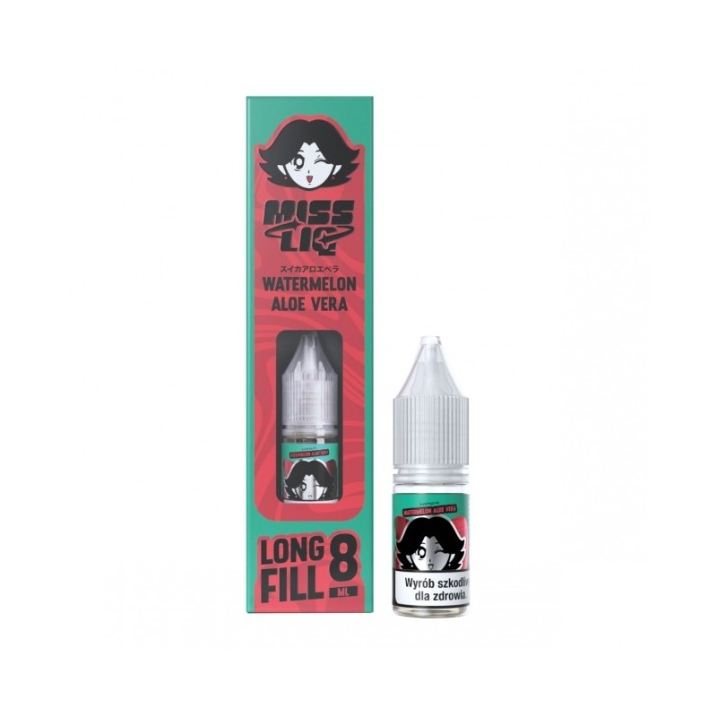 Longfill Miss Liq 8ml w 10ml butelce o smaku Watermelon Aloe Vera