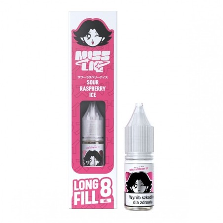Longfill Miss Liq 8ml w 10ml butelce o smaku Sour Raspberry Ice
