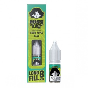 Longfill Miss Liq 8ml w 10ml butelce o smaku Sour Apple Aloe
