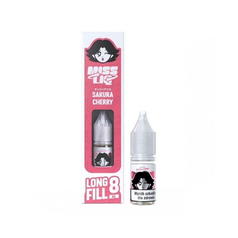 Longfill Miss Liq 8ml w 10ml butelce o smaku Sakura Cherry