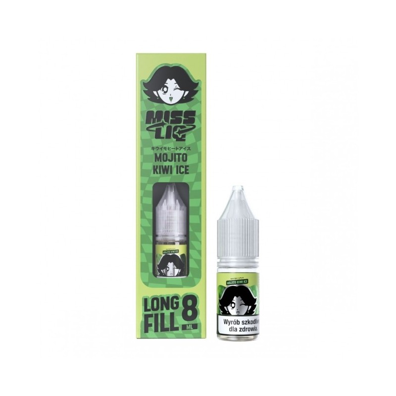 Longfill Miss Liq 8ml w 10ml butelce o smaku Mojito Kiwi Ice
