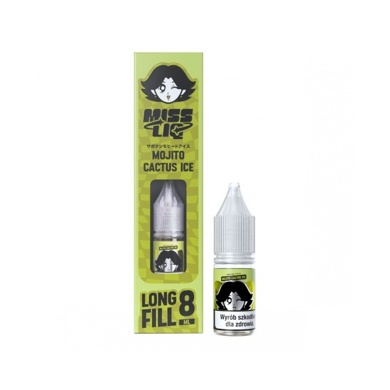 Longfill Miss Liq 8ml w 10ml butelce o smaku Mojito Cactus Ice