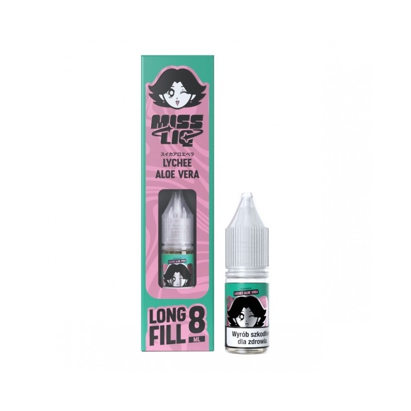 Longfill Miss Liq 8ml w 10ml butelce o smaku Lychee Aloe Vera