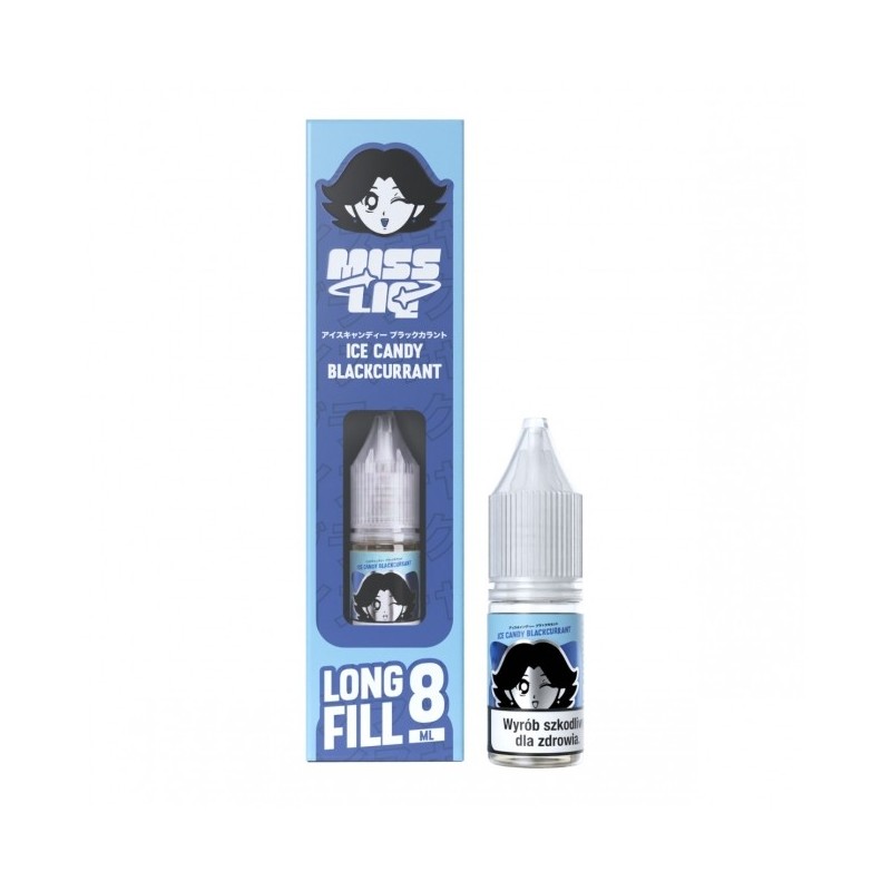 Longfill Miss Liq 8ml w 10ml butelce o smaku Ice Candy Blackcurrant