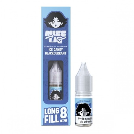 Longfill Miss Liq 8ml w 10ml butelce o smaku Ice Candy Blackcurrant