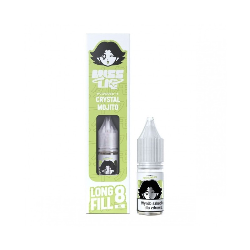 Longfill Miss Liq 8ml w 10ml butelce o smaku Crystal Mojito