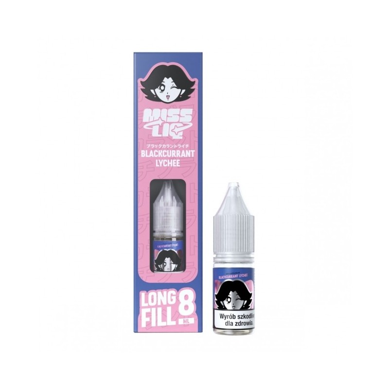 Longfill Miss Liq 8ml w 10ml butelce o smaku Blackcurrant Lychee
