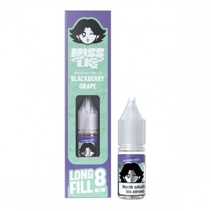 Longfill Miss Liq 8ml w 10ml butelce o smaku Blackberry Grape