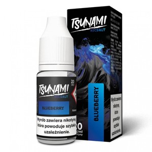 Liquid Tsunami Salt 10ml o mocy 20 mg soli nikotynowej w smaku Blueberry