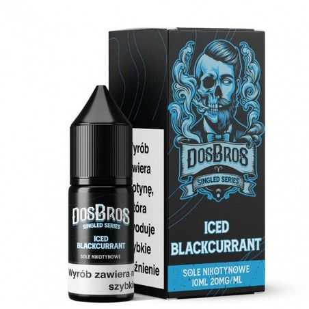 Liquid DosBros Salt 10ml o mocy 20 mg soli nikotynowej w smaku Iced Blackcurrant