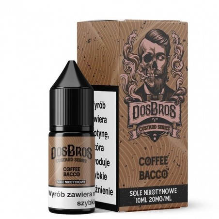 Liquid DosBros Salt 10ml o mocy 20 mg soli nikotynowej w smaku Coffee Bacco