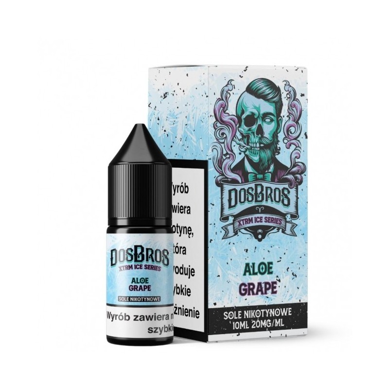 Liquid DosBros Salt 10ml o mocy 20 mg soli nikotynowej w smaku Aloe Grape