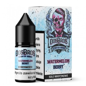 Liquid DosBros Salt 10ml o mocy 20 mg soli nikotynowej w smaku Watermelon Berry
