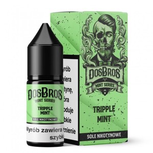 Liquid DosBros Salt 10ml o mocy 20 mg soli nikotynowej w smaku Tripple Mint