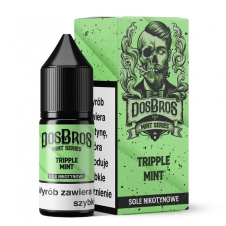Liquid DosBros Salt 10ml o mocy 20 mg soli nikotynowej w smaku Tripple Mint