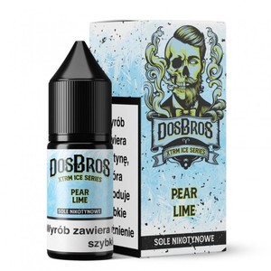 Liquid DosBros Salt 10ml o mocy 20 mg soli nikotynowej w smaku Pear Lime