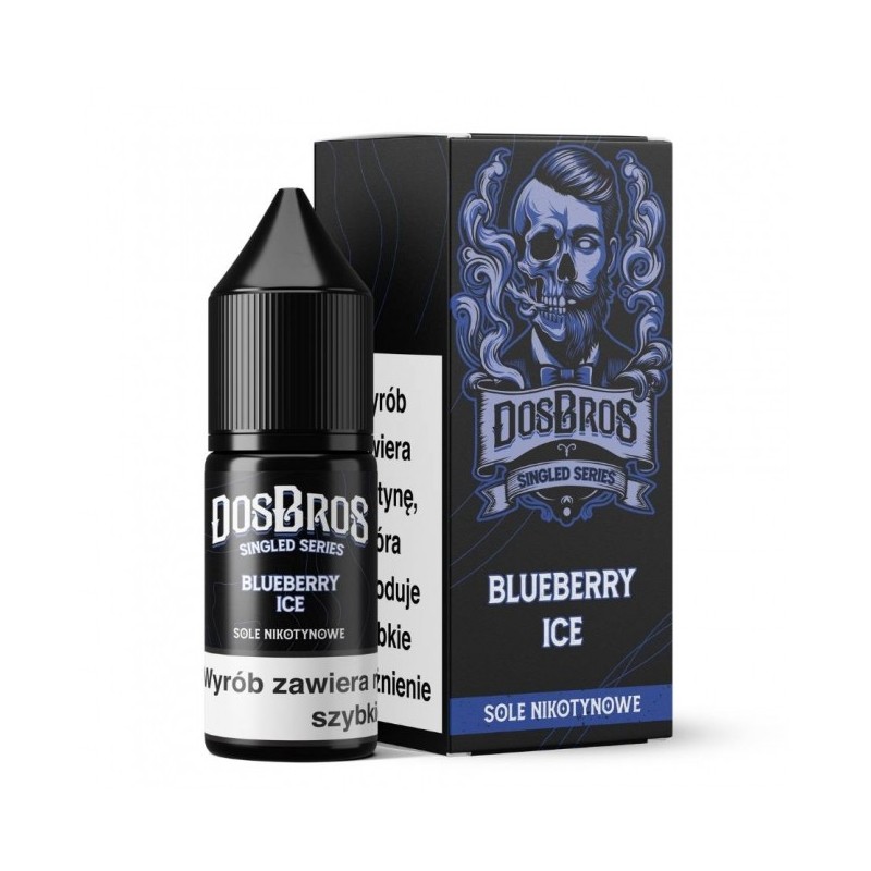 Liquid DosBros Salt 10ml o mocy 20 mg soli nikotynowej w smaku Blueberry Ice