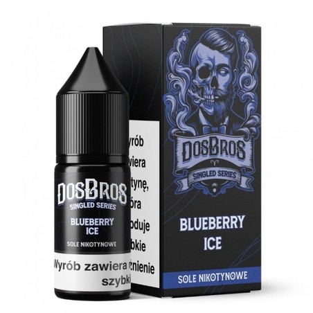 Liquid DosBros Salt 10ml o mocy 20 mg soli nikotynowej w smaku Blueberry Ice