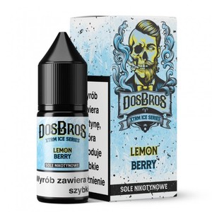 Liquid DosBros Salt 10ml o mocy 20 mg soli nikotynowej w smaku Lemon Berry