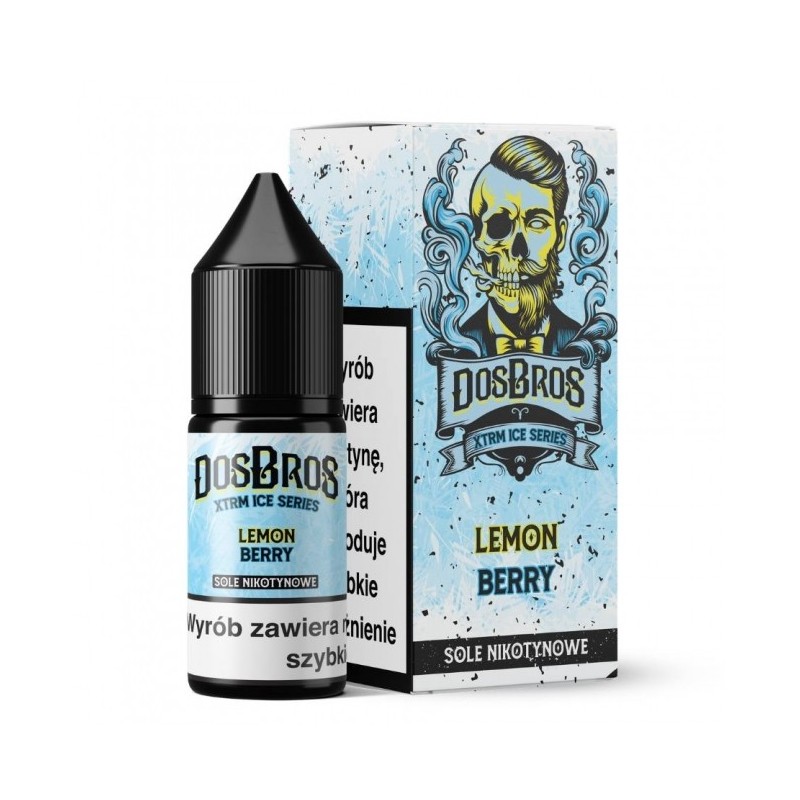 Liquid DosBros Salt 10ml o mocy 20 mg soli nikotynowej w smaku Lemon Berry