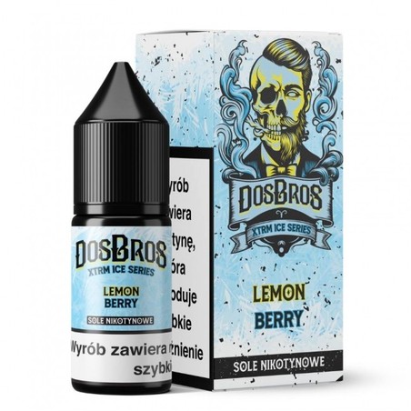 Liquid DosBros Salt 10ml o mocy 20 mg soli nikotynowej w smaku Lemon Berry