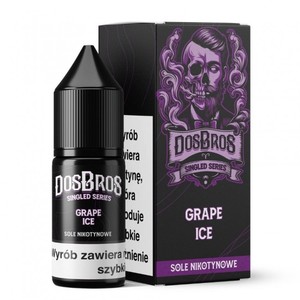 Liquid DosBros Salt 10ml o mocy 20 mg soli nikotynowej w smaku Grape Ice