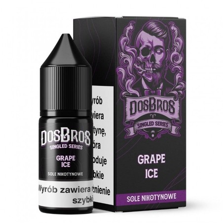 Liquid DosBros Salt 10ml o mocy 20 mg soli nikotynowej w smaku Grape Ice
