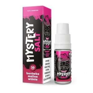 Liquid Mystery Salt 10ml o mocy 20 mg soli nikotynowej w smaku Borówka Malina Wiśnia