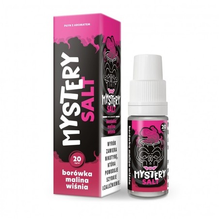 Liquid Mystery Salt 10ml o mocy 20 mg soli nikotynowej w smaku Borówka Malina Wiśnia