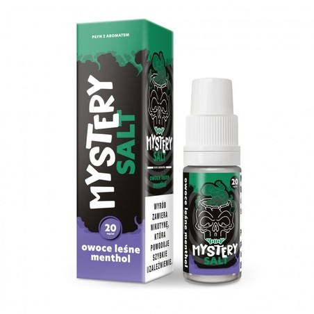 Liquid Mystery Salt 10ml o mocy 20 mg soli nikotynowej w smaku Owoce Leśne Menthol