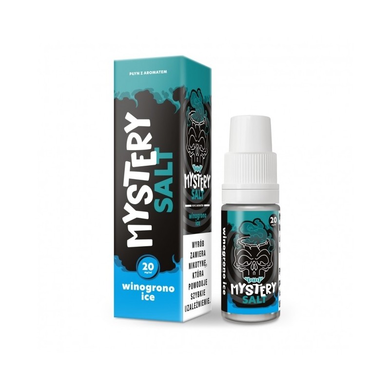 Liquid Mystery Salt 10ml o mocy 20 mg soli nikotynowej w smaku Winogrono Ice
