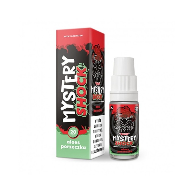 Liquid Mystery Shock Salt 10ml o mocy 20 mg soli nikotynowej w smaku Aloes Porzeczka