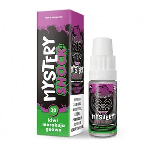 Liquid Mystery Shock Salt 10ml o mocy 20 mg soli nikotynowej w smaku Kiwi Marakuja Guawa