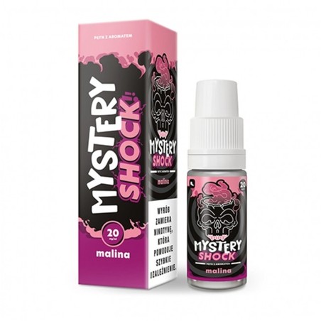 Liquid Mystery Shock Salt 10ml o mocy 20 mg soli nikotynowej w smaku Malina