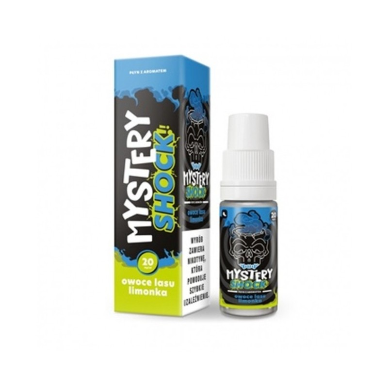 Liquid Mystery Shock Salt 10ml o mocy 20 mg soli nikotynowej w smaku Owoce Lasu & Limonka