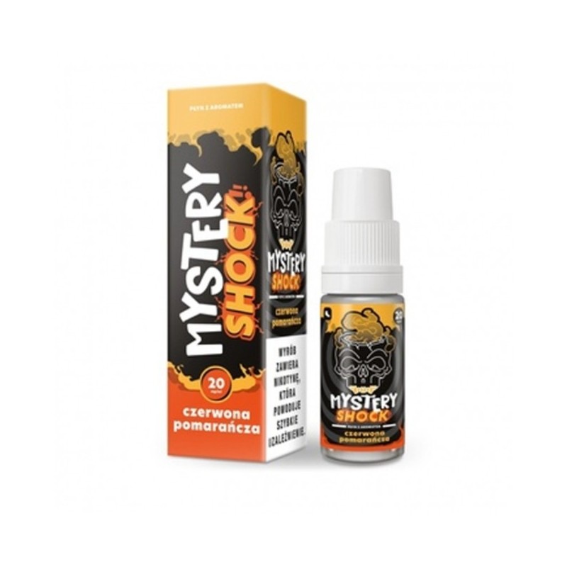 Liquid Mystery Shock Salt 10ml o mocy 20 mg soli nikotynowej w smaku Czerwona Pomarańcza